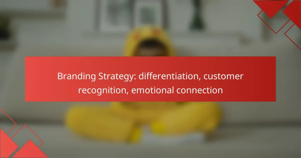 Branding Strategy: differentiation, customer recognition, emotional connection