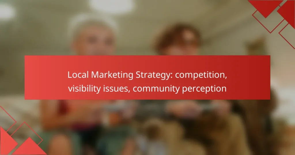 Local Marketing Strategy: competition, visibility issues, community perception