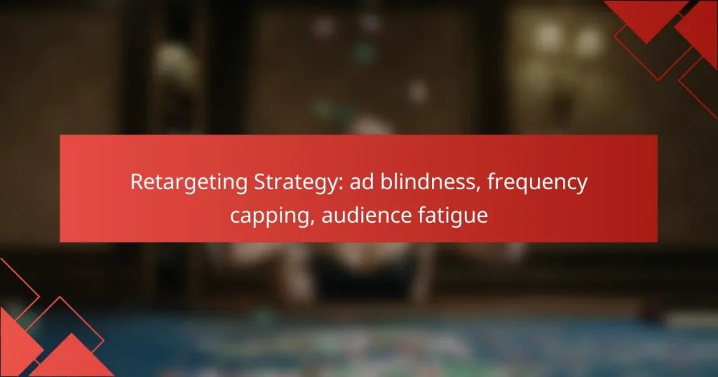 Retargeting Strategy: ad blindness, frequency capping, audience fatigue